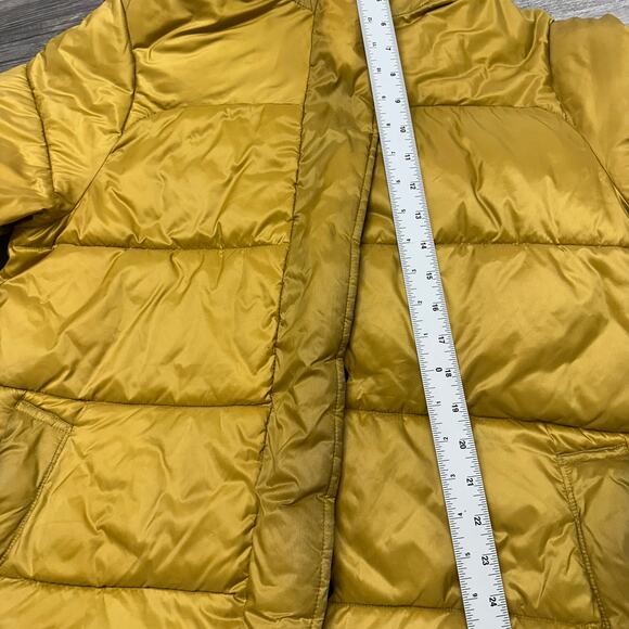 Everlane ReNew Yellow Womens Medium PrimaLoft Insulated Hooded Puffer Jacket - Picture 6 of 10